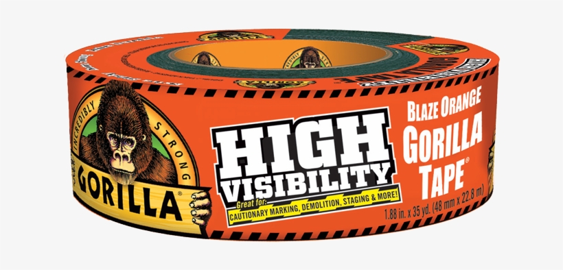 High Visibility Gorilla Tape - Orange Gorilla Tape, transparent png #5587133