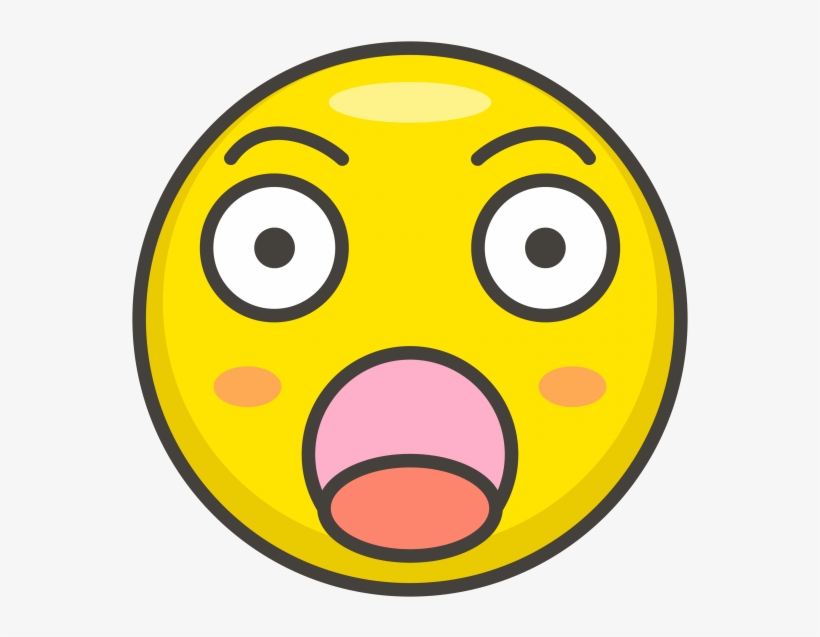 Astonished Face Emoji - Icon, transparent png #5589292