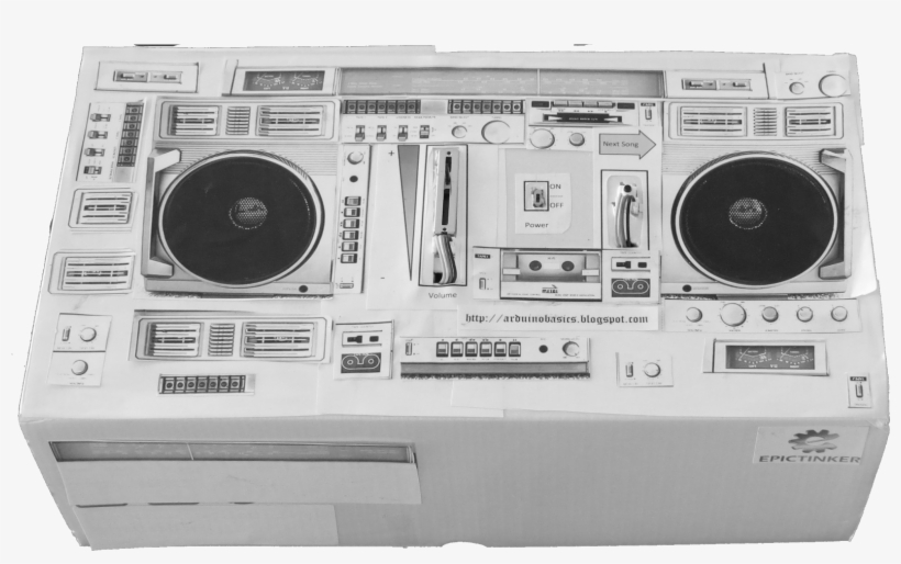 Just Print Out Your Picture, Glue Them On, And Before - Arduino Boombox, transparent png #5590553