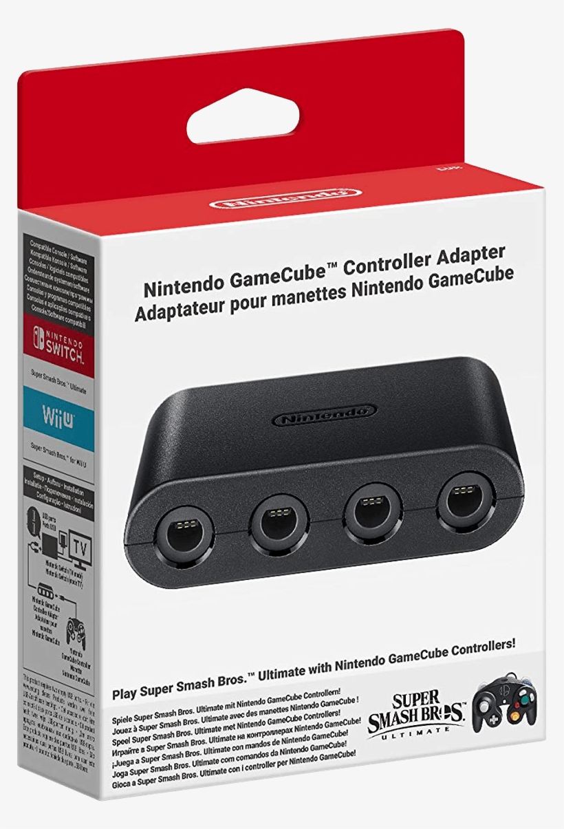 Nintendo Gamecube Controller Adapter - Super Smash Bros Ultimate Gamecube Controller Adapter, transparent png #5590611