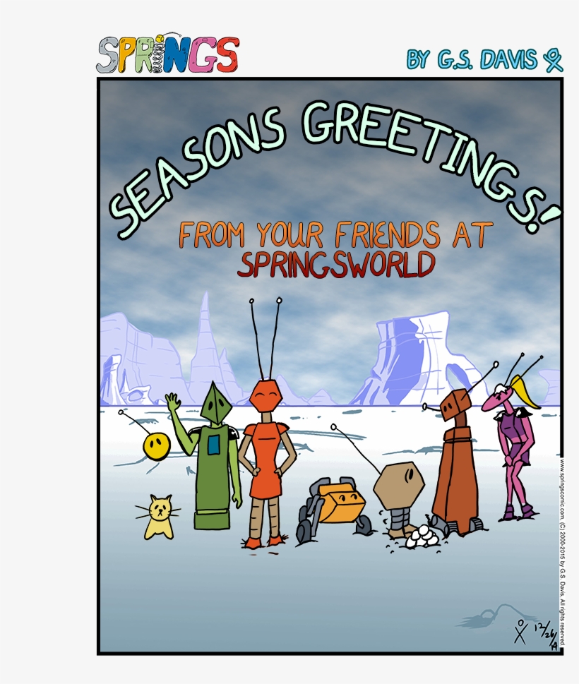 Seasons Greetings - Http - //springscomic - - Cartoon, transparent png #5591618