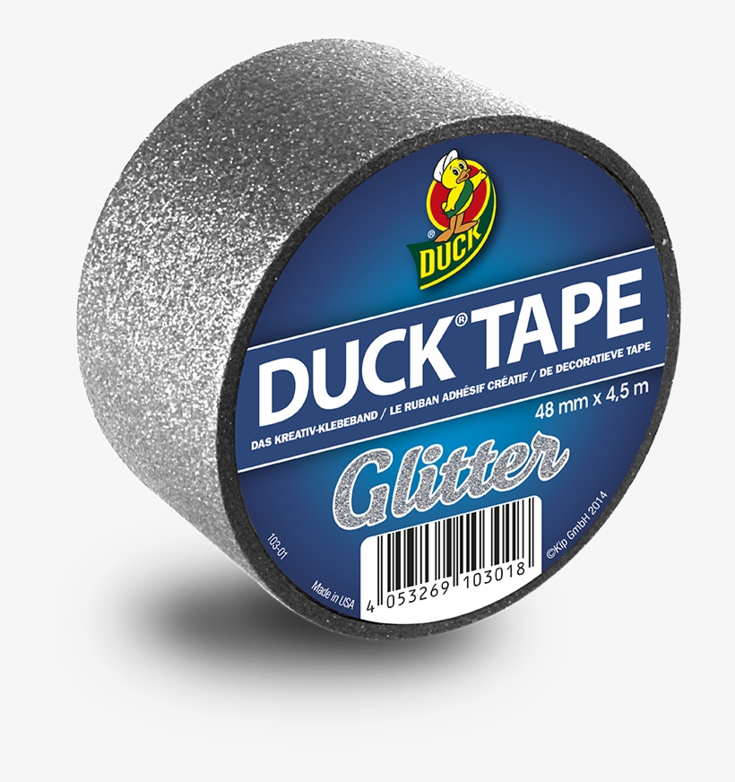 Glitter Silver Duck Tape, Washi Tape, Birthday List, - Ducktape - Glitter Silver - 49 Mm X 4,5 M, transparent png #5592053