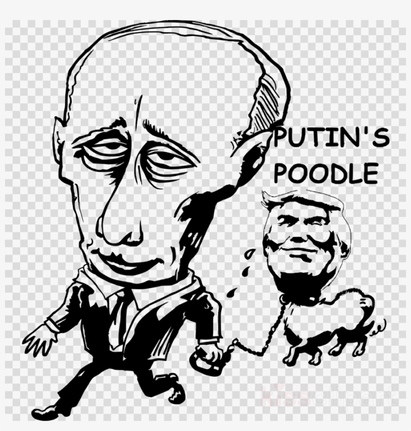 Trump As Putin's Poodle Clipart Russia Politician Clip - Clip Art, transparent png #5592676