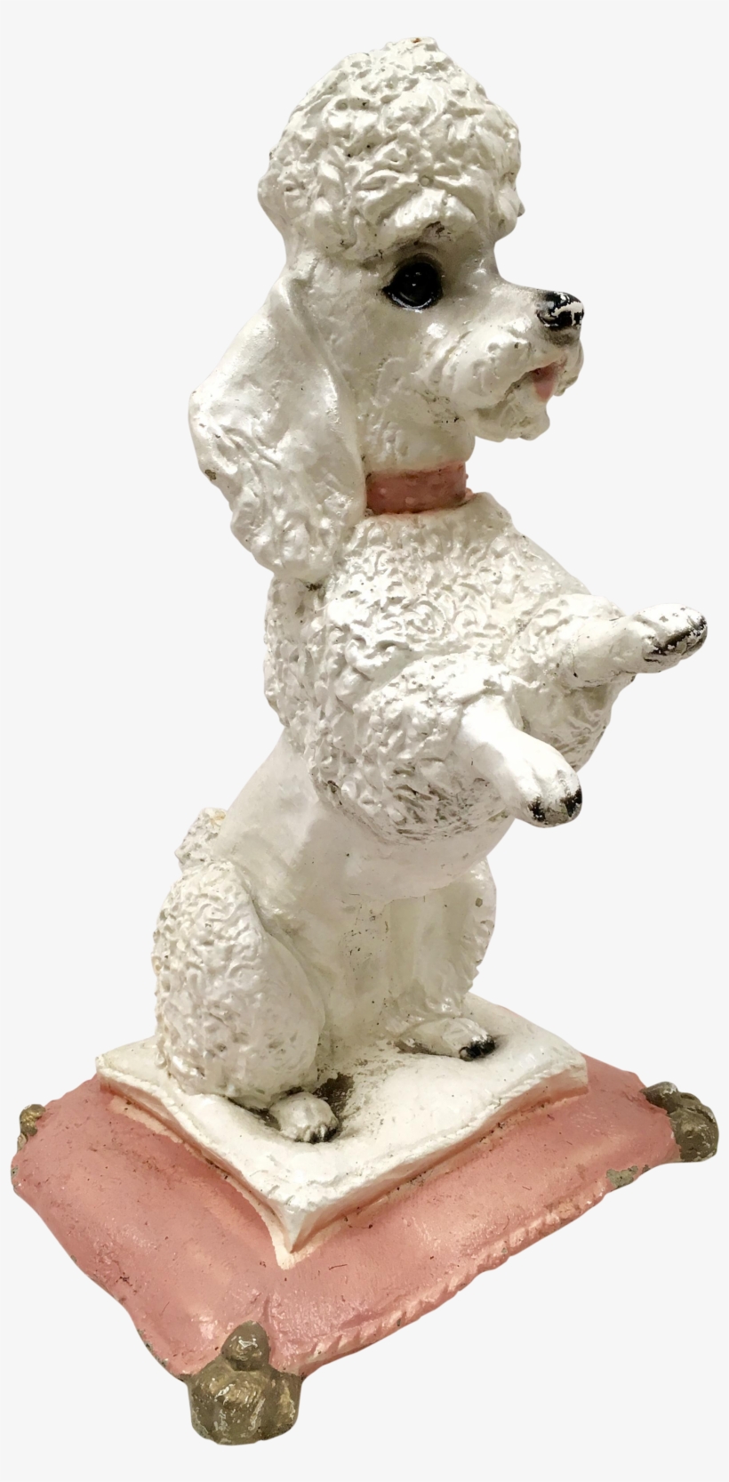 1950s Concrete Poodle Garden Statue On Chairish - Poodle On A Pillow Statue, transparent png #5593051