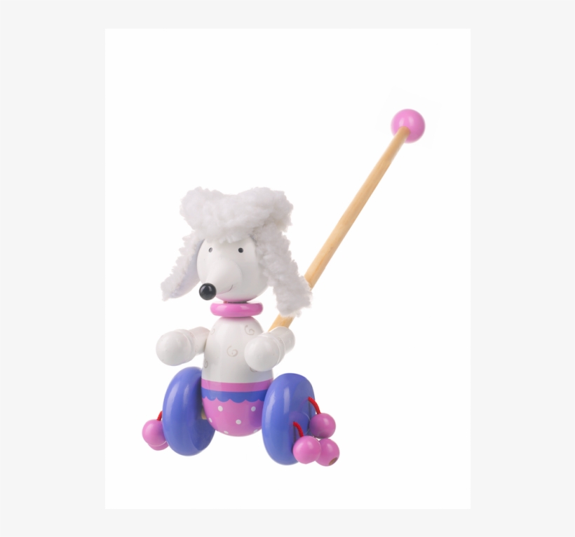 Pompom The Poodle Push Along - Orange Tree Toys Poodle Push Along, transparent png #5593406