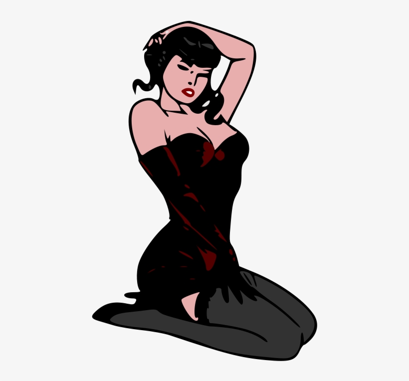 Woman Free Pin-up Red, transparent png #5594511