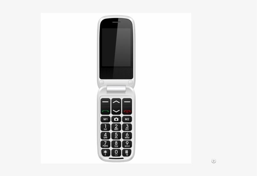 Double Lcd Senior Flip Phone - Doro Phone Easy, transparent png #5594694