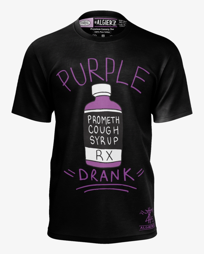 Purple Drank T-shirt, Black - Charly Club Necaxa Home Jersey 18/19, transparent png #5594991