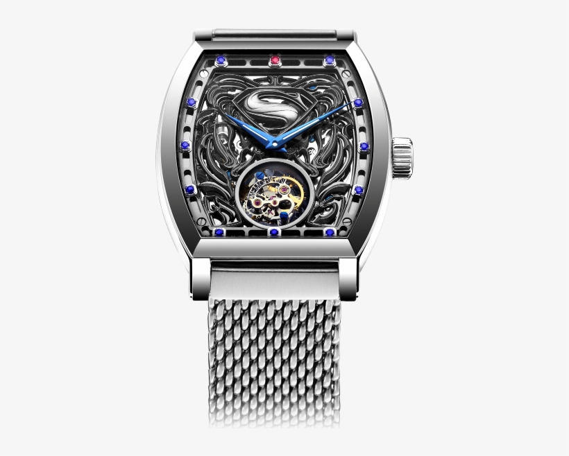 Wan Xi Quan New “man Of Steel” Tourbillon - Memorigin Superman Watch, transparent png #5595269