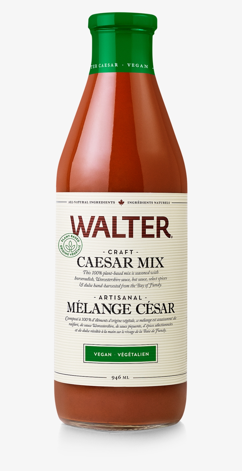 Walter - Caesar Mix - Vegan, 946ml - Walter All-natural Craft Caesar Mix Classic Spice, transparent png #5595473