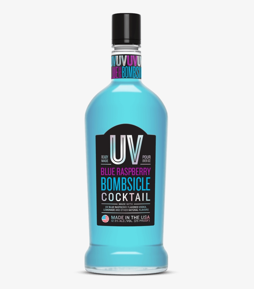 Blue Raspberry Bombsicle - Uv Blue Raspberry Vodka, transparent png #5595531