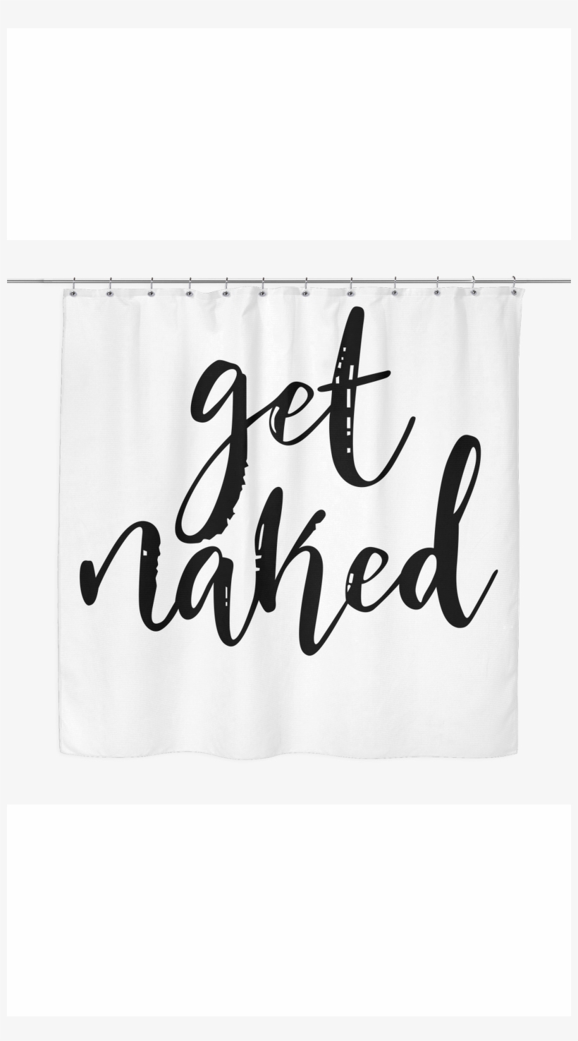 Get Naked Shower Curtain, transparent png #5596273