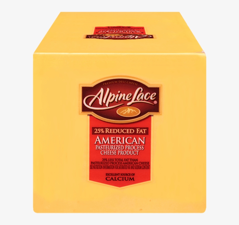 Alpine Lace® Yellow American - Alpine Lace Reduced Fat Swiss Cheese, Slices - 5 Oz, transparent png #5597170