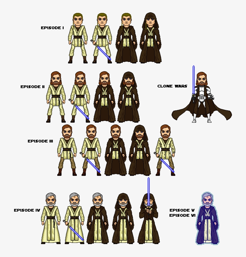 Obiwankenobicompleteof4 - Obi-wan Kenobi, transparent png #5597510