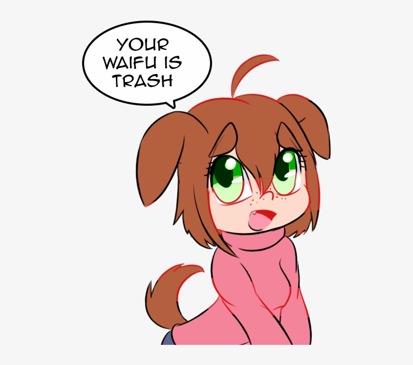 Happy Waifu Wednesday - Your Waifu Is Trash Transparent, transparent png #5597955