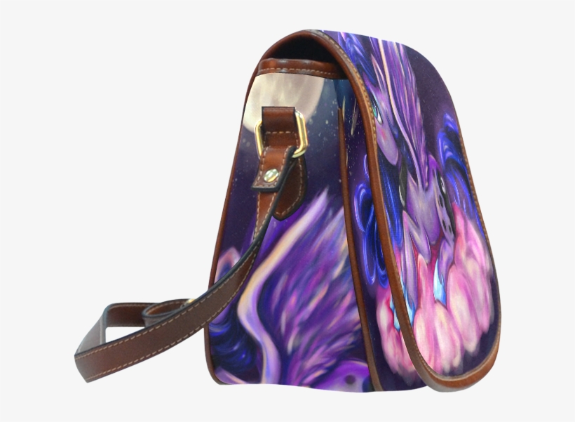 Princess Luna Print Saddlebags Waterproof Travel Saddle - Blue Butterflies Ladies Fashion Small Saddle Bag, Butterfly, transparent png #5598642