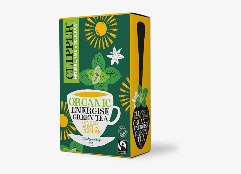 Organic Fairtrade Green Energise Tea 20 Bags - Clipper Organic Pure Green Tea, transparent png #5598890