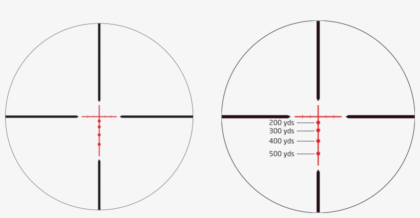 Athlon Bdc-500 Ir Reticle - Buckmasters 3 9x40 Bdc, transparent png #5599158