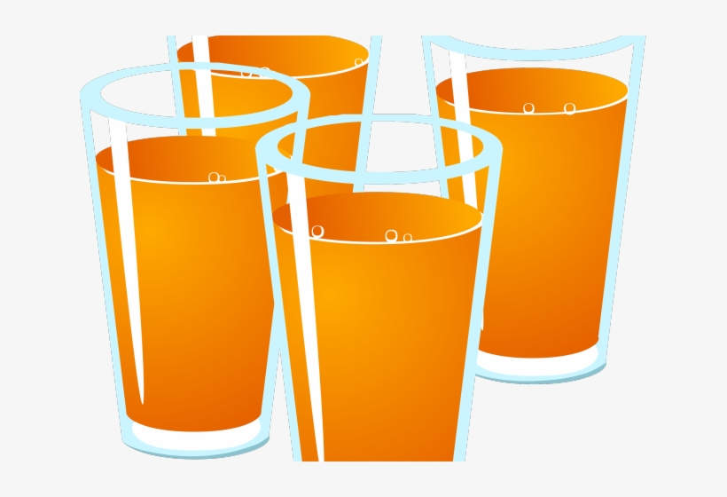 Juice Clipart Cool Drink - Orange Juice Glasses Clipart, transparent png #5599228