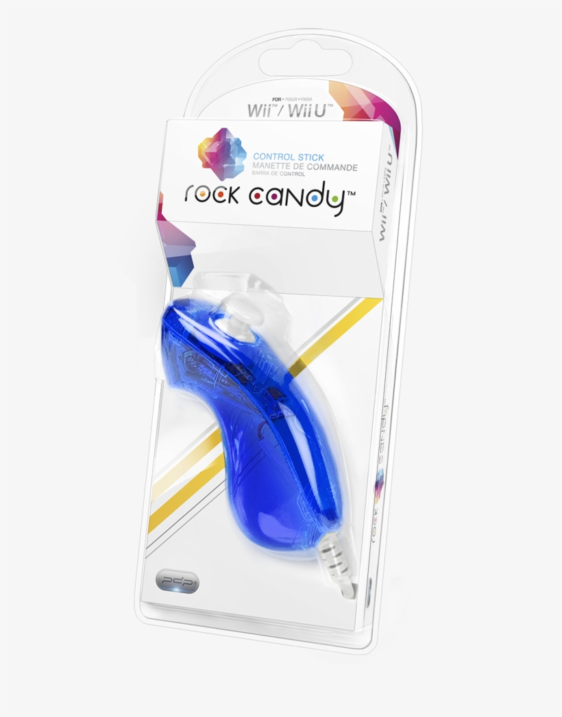 1 Of - Pdp Rock Candy Nunchuck Controller For Wii - Blue, transparent png #5599604