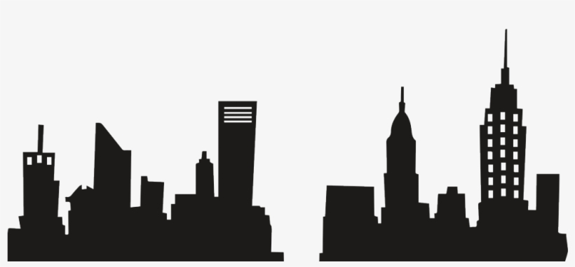 New York City Skyline Silhouette Png Image Royalty - Superhero Building Free Clipart, transparent png #560029