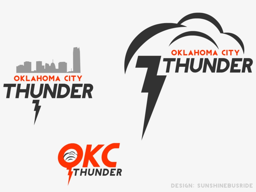 Oklahoma City Thunder Clipart Oaklahoma City - Transparent Okc Thunder Logo, transparent png #560231