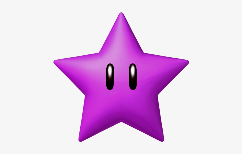 Purple Star Smw3d - Red Star Mario, transparent png #560524