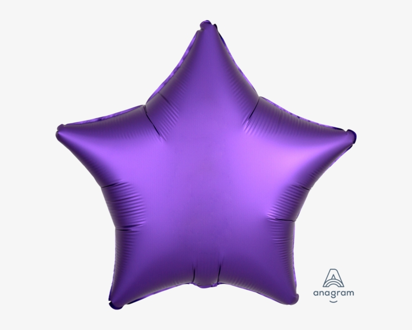 18" Satin Luxe Purple Star Balloon - 026635368209, transparent png #560544