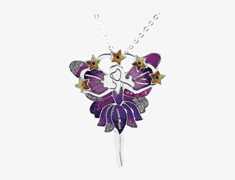 Purple Star Fairy Pendant - Purple Fairy Pendant Medallion Necklace Accessory, transparent png #560680