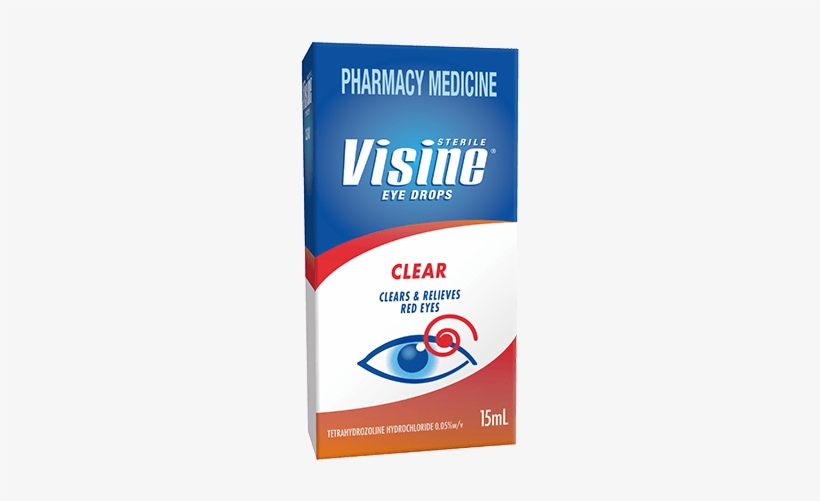Visine® Clear - Visine Allergy With Antihistamine Eye Drops 15ml, transparent png #561092