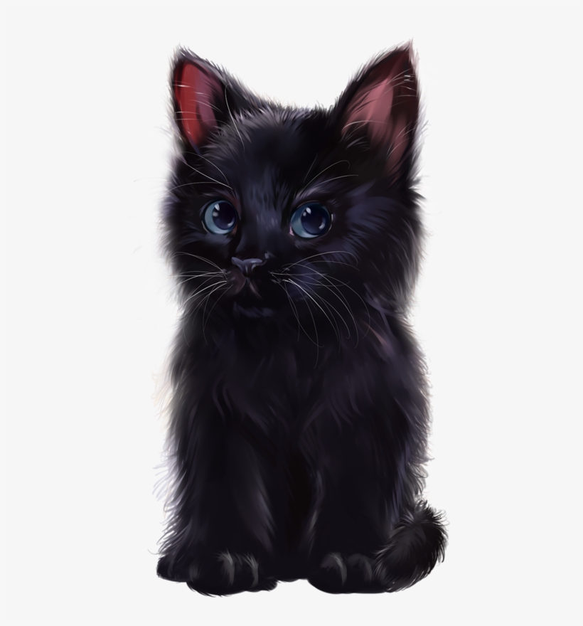 De Cat Drawing, Cute Animal Pictures, Cat - Imagenes De Gatos Negros Png, transparent png #561215