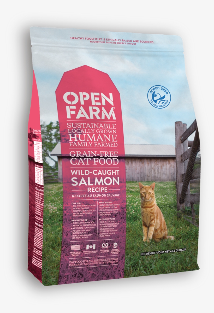 Quick View Wild Caught Salmon Recipe - Open Farm Cat Food, transparent png #561241