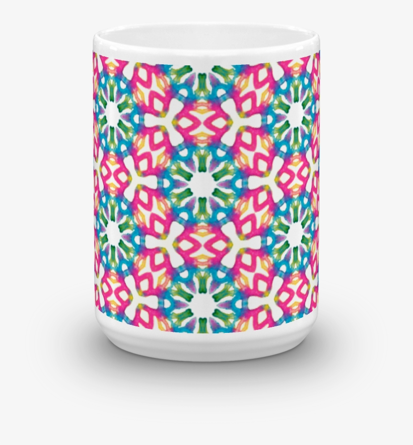 Hippy Watercolor Mug Made In The Usa By Leah Quinn - Circle, transparent png #561308