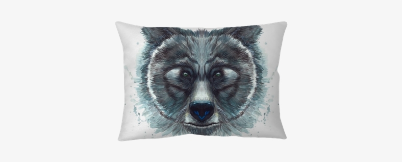 Painted Drawing With Watercolor Head Of A Bear Portrait - Desenho Pintado De Aquarela, transparent png #561358