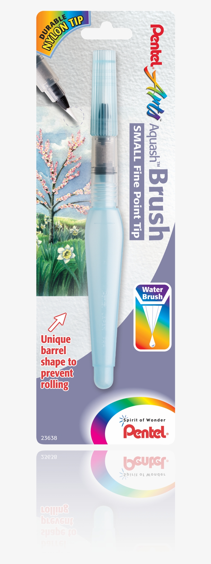 Aquash™ Water Brush Pen - Pentel 404674 Pentel Aquash Water Brush 1-pkg-fine, transparent png #561777