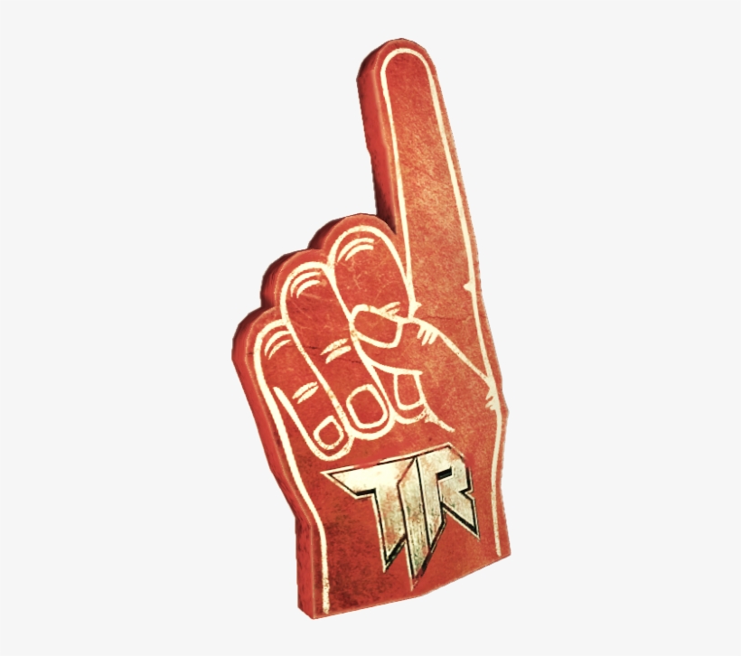 Dead Rising Foam Hand - Palm Printed Giant Foam Hand Pointy Finger, transparent png #562560