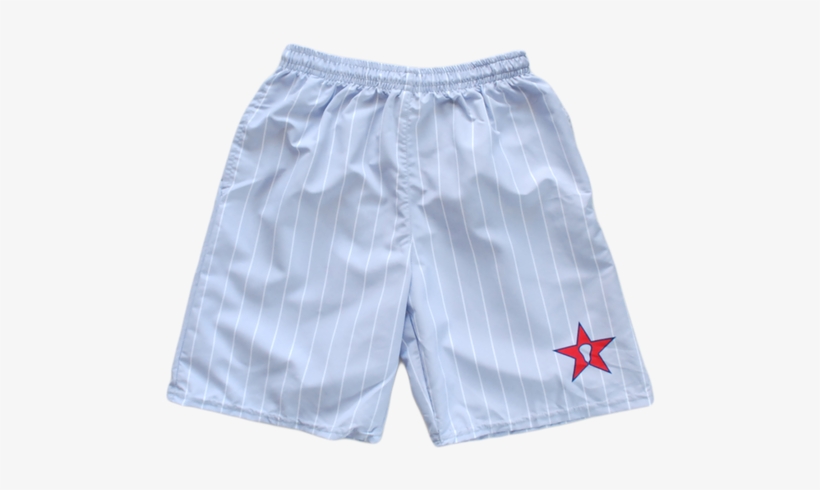 Grey Base With White Pinstripes - Board Short, transparent png #562591