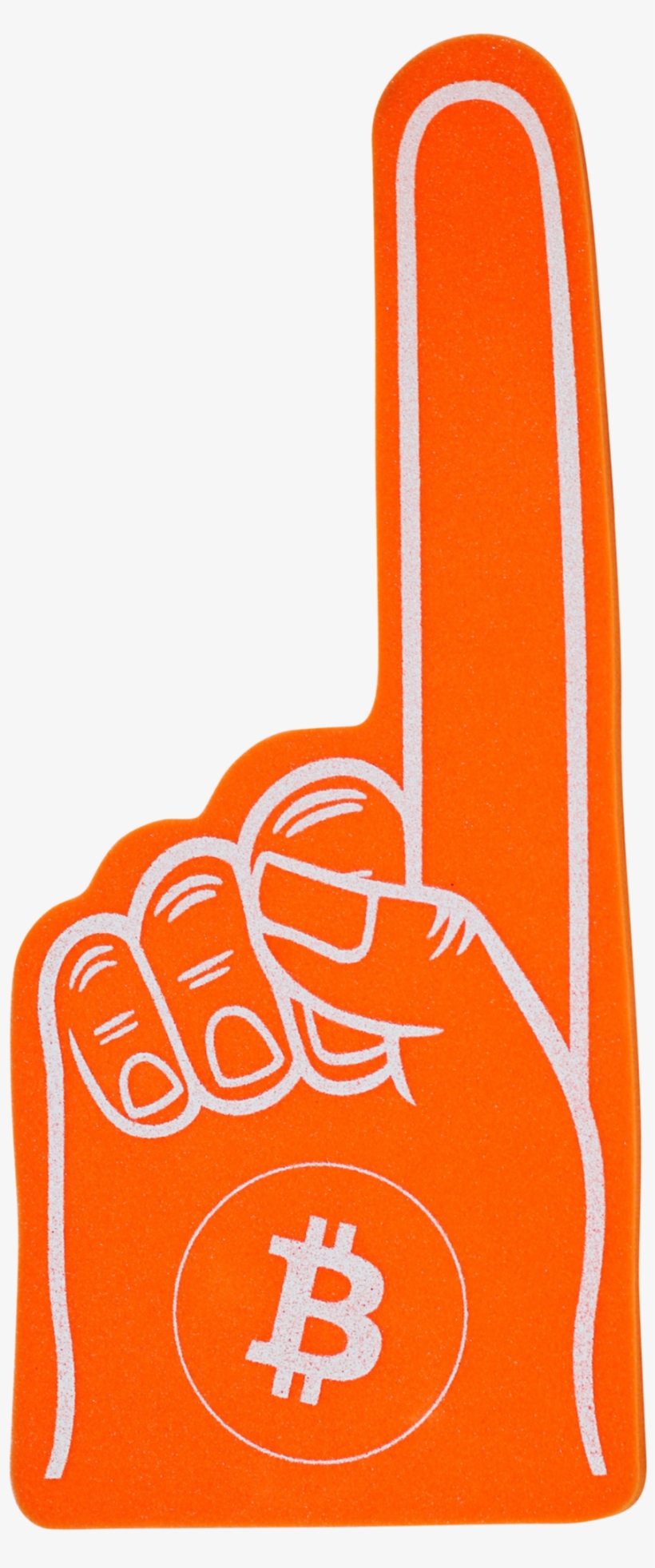 Bitcoin Foam Finger - Winnipeg Blue Bombers Foam Finger, transparent png #562640