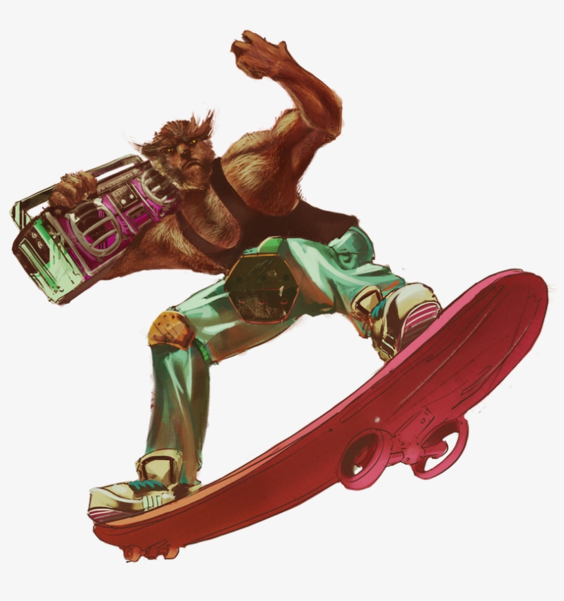 Picture - Werewolf Skateboarding, transparent png #562715
