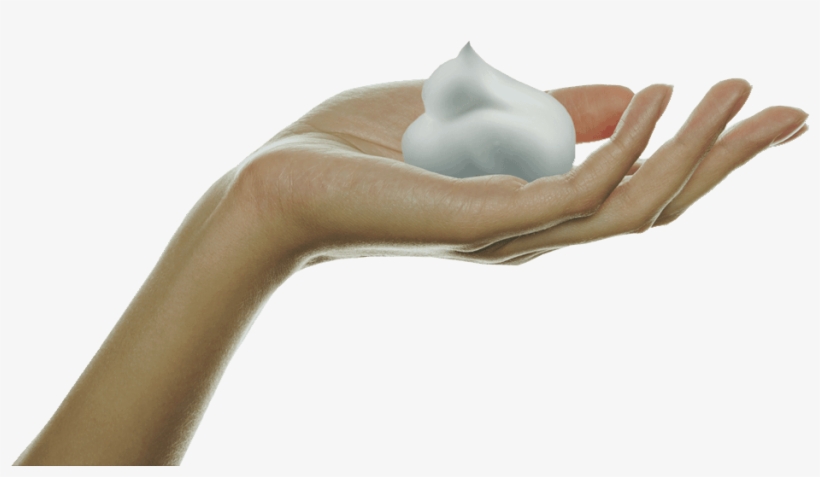 Deluxe Brows® Passion Care Natural Cleansing Foam - Hand, transparent png #562781