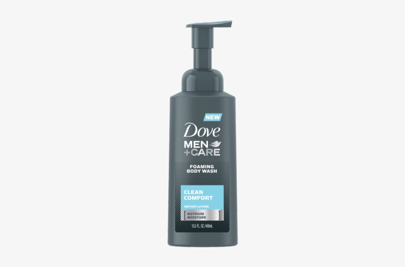 Men Care Clean Comfort Foaming Body Wash - Dove Foam Body Wash, transparent png #562829