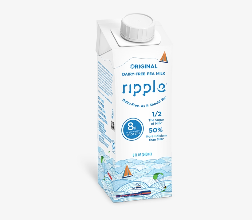 Ripple Original Is A Rich, Creamy And Delicious Non-dairy - Ripple Pea Milk Kids, transparent png #563156
