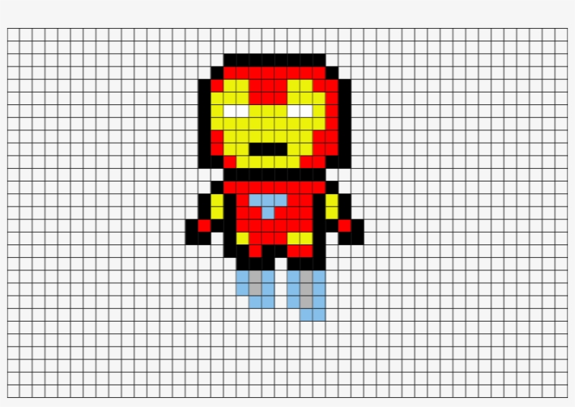 Dessin Pixel Art Iron Man, transparent png #563501