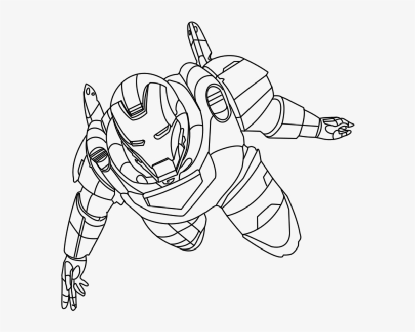 Ironman Coloring Pages Online - Gambar Iron Man Untuk Mewarnai, transparent png #563504