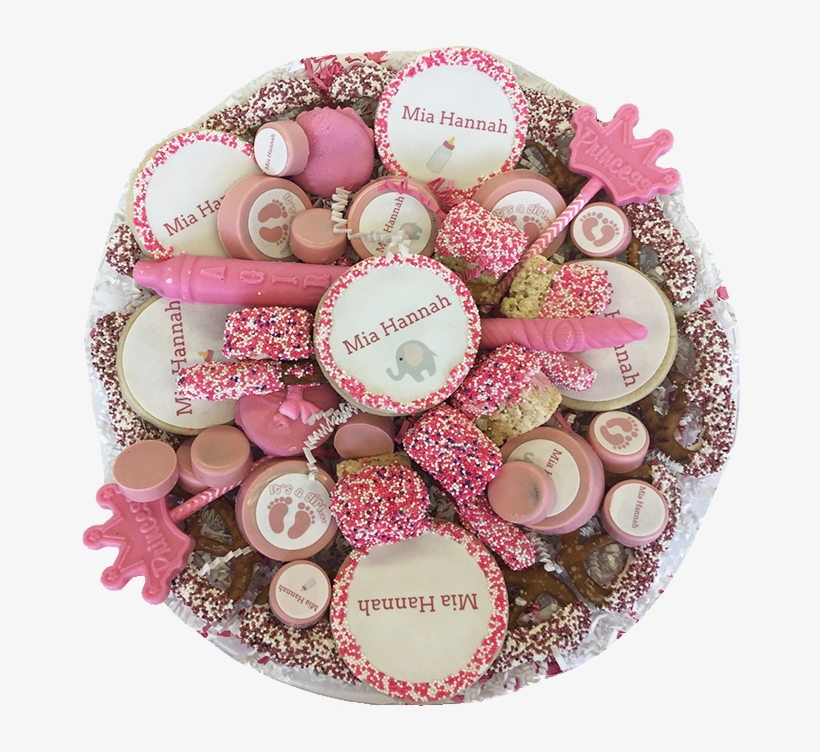 "it's A Girl" Cookie And Treat Platter - Birthday Cake, transparent png #563573