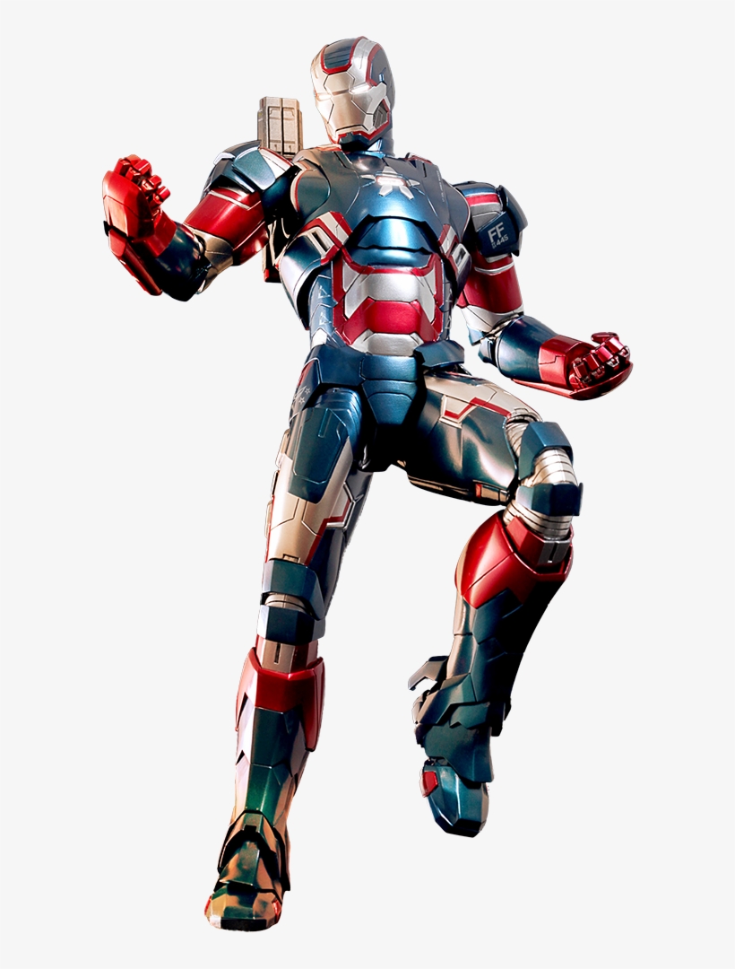 Iron Patriot Armor - Hot Toys Figurine Iron Man 3 Iron Patriot Limited Edition,, transparent png #563594