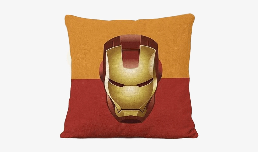 Iron Man Cover Pillow Case Cotton Linen Square Decorative Throw