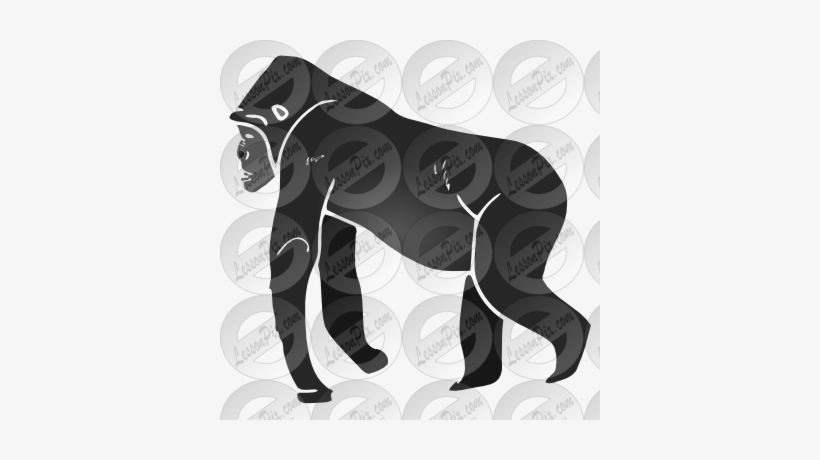 Image Download Ape Clipart Jungle Gorilla - Cartoon, transparent png #564060