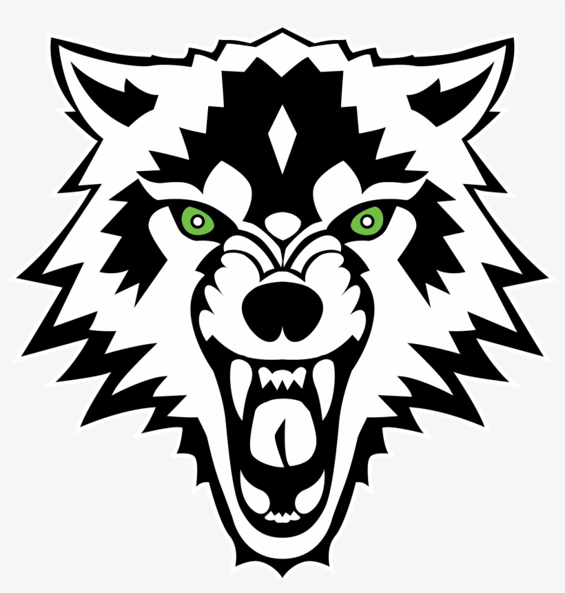 Wolves Field Hockey Logo Transparent Png - White And Black Wolf Sticker, transparent png #564150