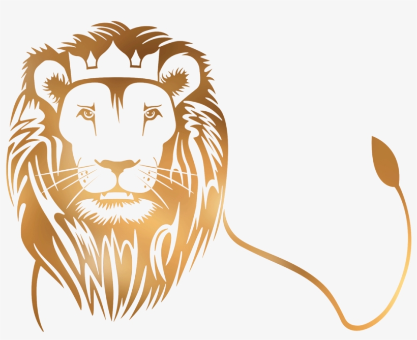 Anothen - Gold Lion Head Png, transparent png #564546